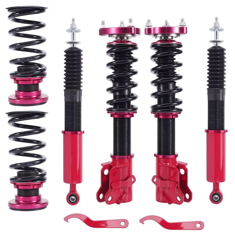 WOLWES Stoßdämpfer Set Kompatibel Mit Civic FD1 FD2 FD7 FA1 FG1 FG2 FA5 2006 2007 2008 2009 2010 2011 Gewindefahrwerk Stoßdämpfer Gewindefahrwerk Federbein von WOLWES