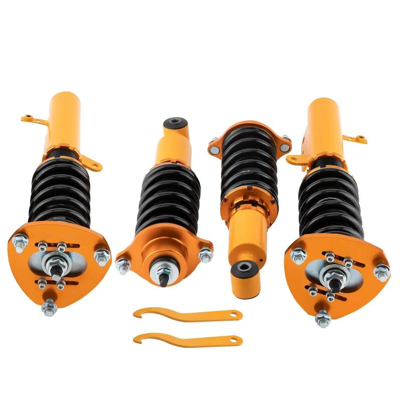 WOLWES Stoßdämpfer Set Kompatibel Mit Jeep Für Compass MK FWD 2008–2017 Gewindefahrwerk-Aufhängungssätze, Autoteile, Gewindefahrwerk Federbeine Stoßdämpfer Gewindefahrwerk Tieferlegungssatz von WOLWES