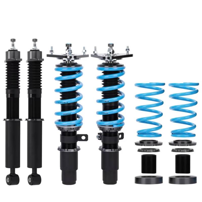 WOLWES Stoßdämpfer Set Kompatibel Mit Mazda Für 3 2004–2013 BK BL SP23 Federung Gewindefahrwerk Kit Stoßdämpfer Federbeine Verstellbarer Dämpfer Stoßdämpfer Auto-Zubehör von WOLWES