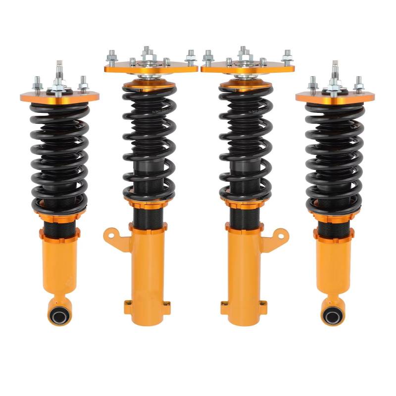 WOLWES Stoßdämpfer Set Kompatibel Mit Mitsubishi Für Eclipse 2006 2007 2008 2009 2010 2011 2012 Gewindefahrwerk Stoßdämpfer Kit ADJ Dämpfer Federbein Auto Zubehör von WOLWES