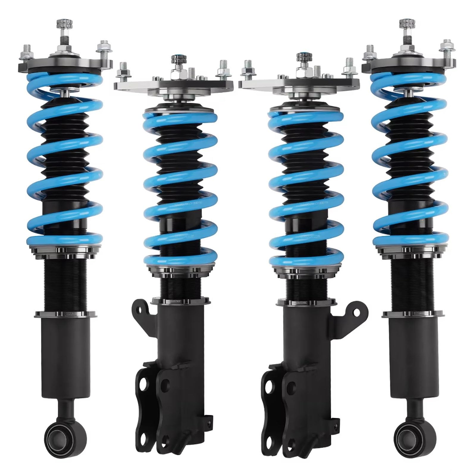 WOLWES Stoßdämpfer Set Kompatibel Mit Mitsubishi Für Eclipse 3rd-Gen D53A D52A 2000 2001 2002 2003 2004 2005 Dämpferstreben Gewindefahrwerk Stoßdämpfer Autozubehör von WOLWES