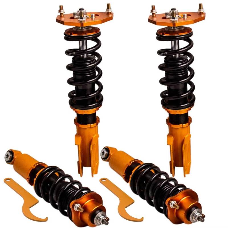 WOLWES Stoßdämpfer Set Kompatibel Mit Mitsubishi Für Eclipse 3rd-Gen D53A D52A 2000–2005 Gewindefahrwerke, Stoßdämpfer, Schraubenfeder Über Stoßdämpfer, Autoteile von WOLWES