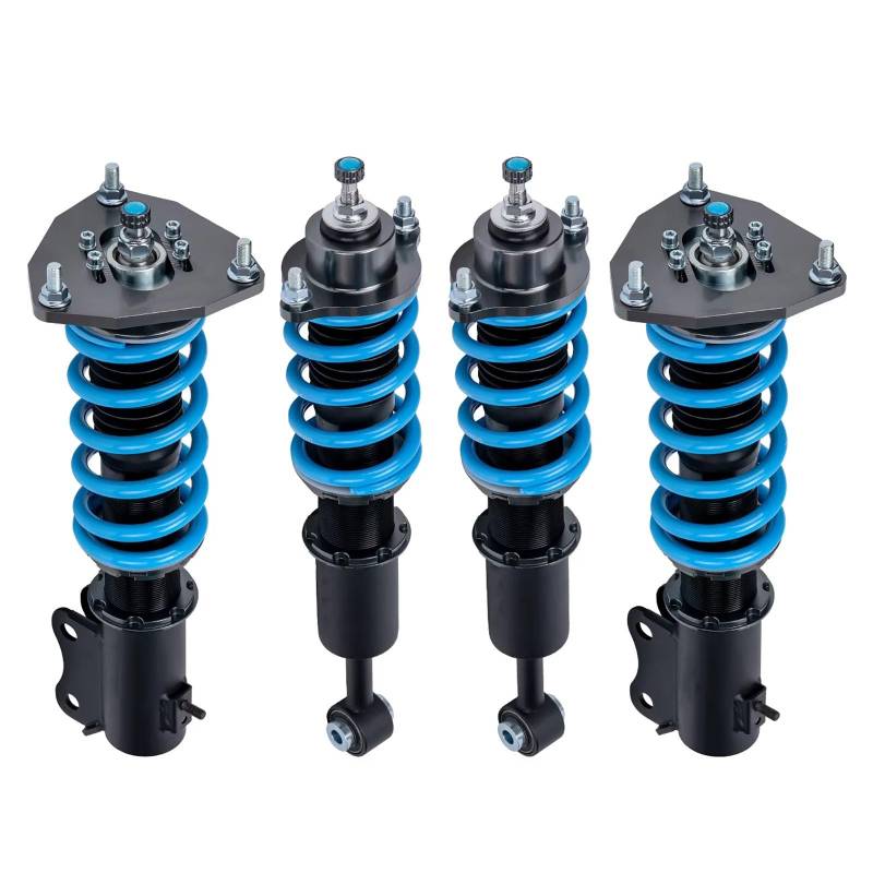 WOLWES Stoßdämpfer Set Kompatibel Mit Mitsubishi Für Lancer ES OZ Cs6a FWD 2002 2003 2004 2005 2006 Gewindefahrwerk Kit Stoßdämpfer Gewindefahrwerk Feder Stoßdämpfer(Blue) von WOLWES