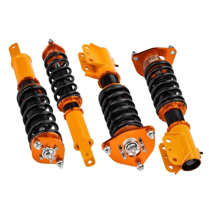 WOLWES Stoßdämpfer Set Kompatibel Mit Mitsubishi Für Lancer Für Evolution IX EVO9 CT9A 2005 2006 2007. Komplette Gewindefahrwerk-Stoßdämpfer, Gewindefahrwerk-Tieferlegungssatz von WOLWES