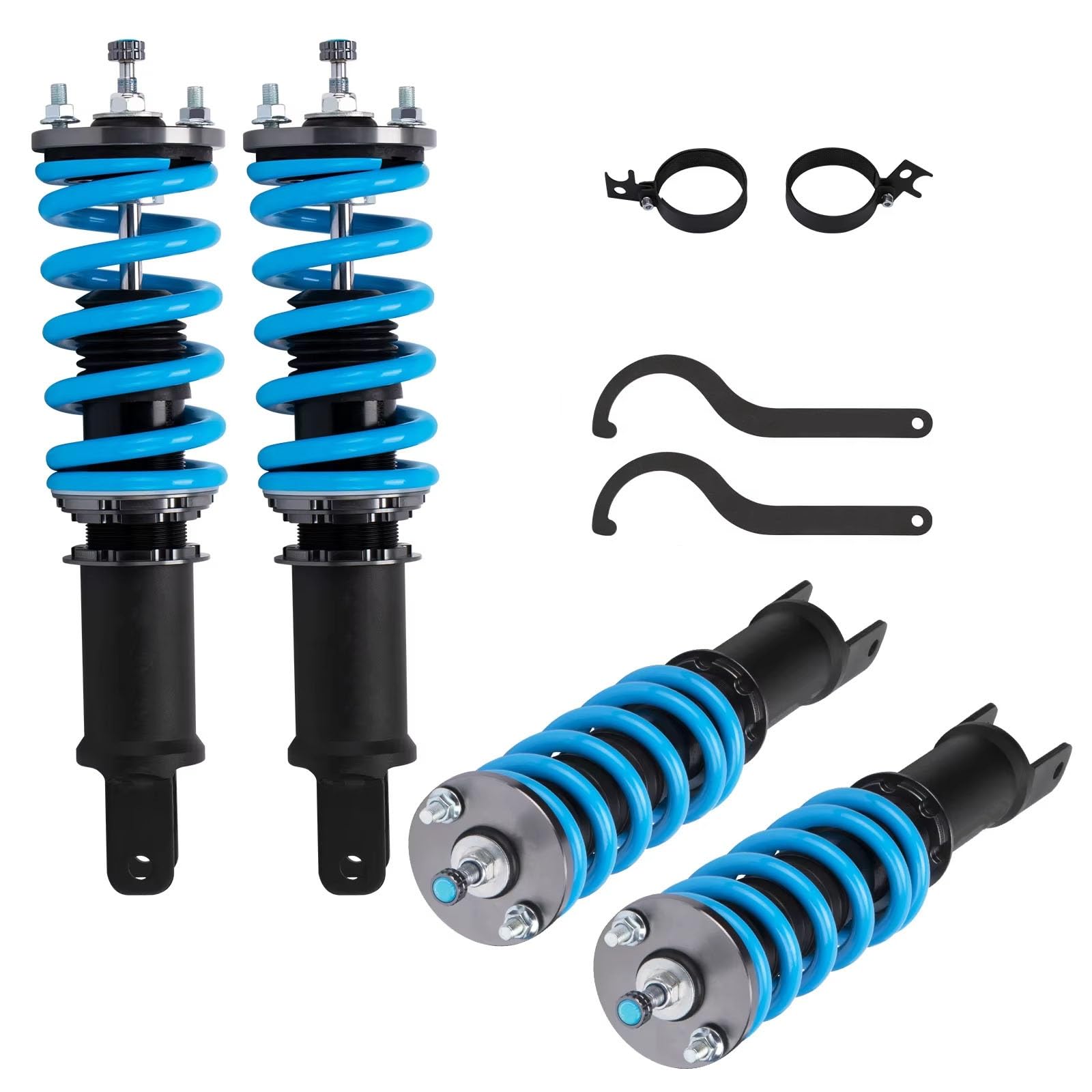 WOLWES Stoßdämpfer Set Kompatibel Mit S2000 Für TYP V AP1 AP2 2000 2001 2002 2003 2004 2005 2006 2007 2008 2009 Gewindefahrwerk Kit Stoßdämpfer Autozubehör von WOLWES