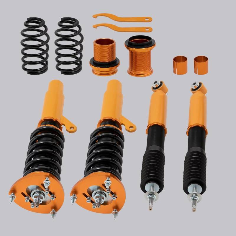 WOLWES Stoßdämpfer Set Kompatibel Mit Seat Für Leon Mk3 2012 2013 2014 2015 2016 2017 2018 2019 Gewindefahrwerk Stoßdämpfer Aufhängungssätze Autozubehör Dämpfung von WOLWES