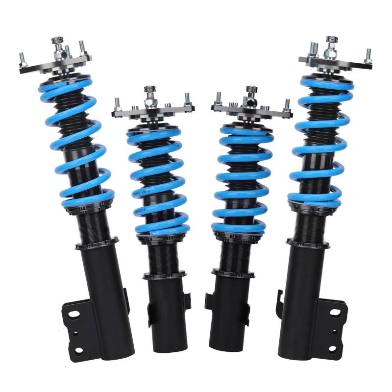 WOLWES Stoßdämpfer Set Kompatibel Mit Subaru Für Forester 1998 1999 2000 2001 2002 24-Dämpfer-Gewindefahrwerkssatz Tieferlegungssatz Stoßdämpfer Gewindefahrwerk Tieferlegungssatz(Blue) von WOLWES