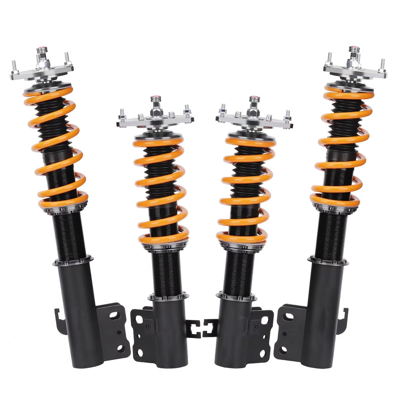 WOLWES Stoßdämpfer Set Kompatibel Mit Subaru Für Forester 1998 1999 2000 2001 2002 24-Dämpfer-Gewindefahrwerkssatz Tieferlegungssatz Stoßdämpfer Gewindefahrwerk Tieferlegungssatz(Yellow) von WOLWES