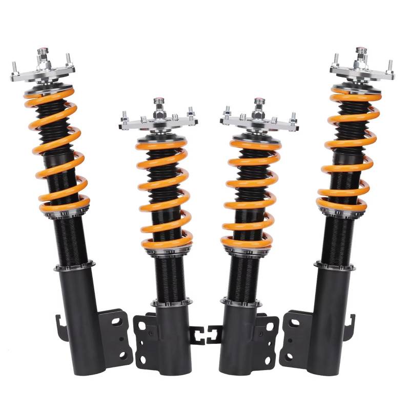 WOLWES Stoßdämpfer Set Kompatibel Mit Subaru Für Forester 1998 1999 2000 2001 2002 24-Dämpfer-Gewindefahrwerkssatz Tieferlegungssatz Stoßdämpfer Gewindefahrwerk Tieferlegungssatz(Yellow) von WOLWES