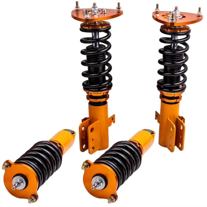 WOLWES Stoßdämpfer Set Kompatibel Mit Subaru Für Legacy B4 2003 2004 2005 2006 2007 2008 2009. Aufhängungsstoßdämpfer, 24 Wege, Verstellbarer Dämpfer, Gewindefahrwerkssatz von WOLWES