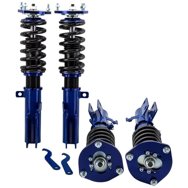 WOLWES Stoßdämpfer Set Kompatibel Mit Toyota Für Camry Für Avalon 2007 2008 2009 2010 2011 Alle Modelle Racing Gewindefahrwerk Stoßdämpfer Federbein Verstellbarer Dämpfer Stoßdämpfer(Blue) von WOLWES