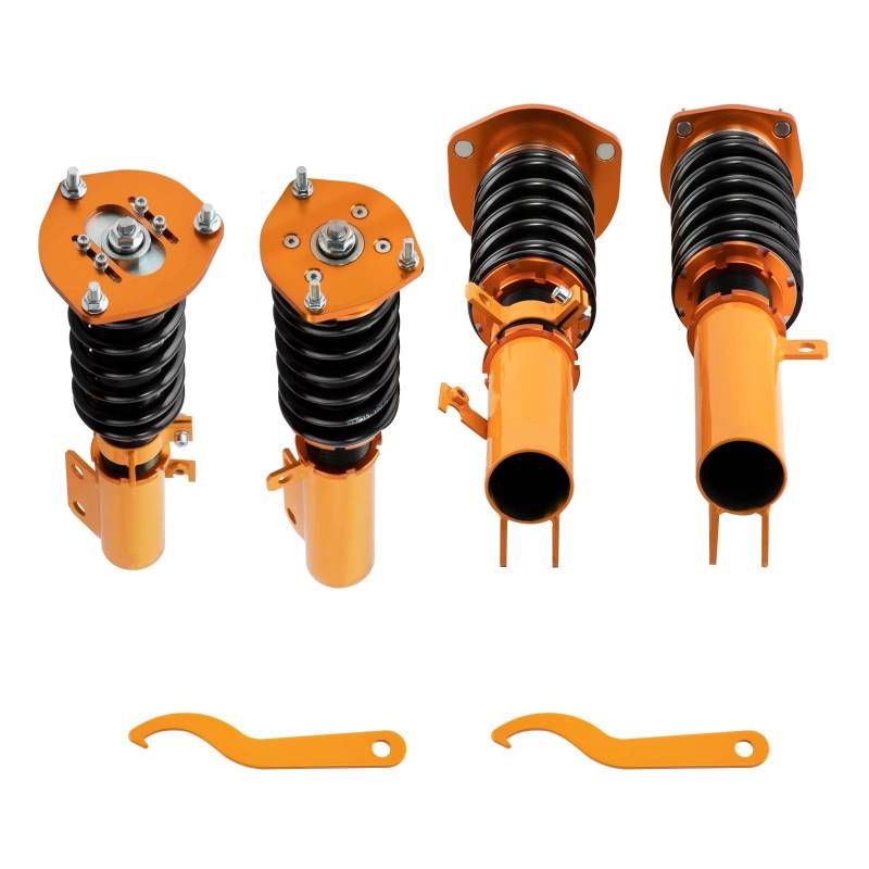 WOLWES Stoßdämpfer Set Kompatibel Mit Toyota Für Camry Für Avalon 2007 2008 2009 2010 2011 Alle Modelle Racing Gewindefahrwerk Stoßdämpfer Federbein Verstellbarer Dämpfer Stoßdämpfer(Yellow) von WOLWES