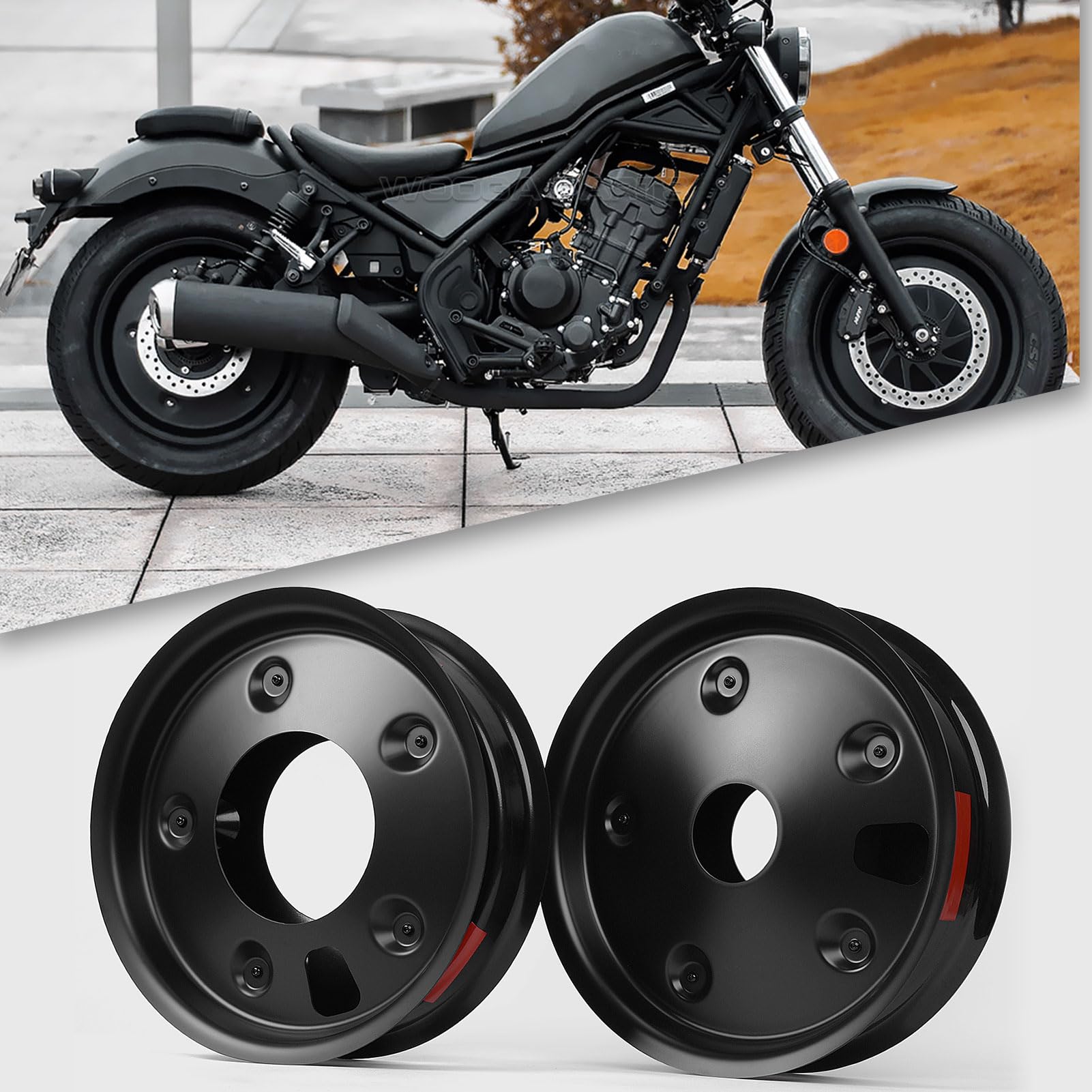 WOOGA Für Rebel CMX 300 CMX 500 Rebel500 2017-2024 Motorrad Rad Reifen felgen nabe mittel Kappen Abdeckung abs Material modifiziertes zubehör-Vollständig hitze- und schlagfest WOOGA Für Rebel CMX 300 CMX 500 Rebel500 2017-2024 Motorrad Rad Reifen felgen nabe mittel Kappen Abdeckung abs Material modifiziertes zubehör-Vollständig hitze- und schlagfest von WOOGA