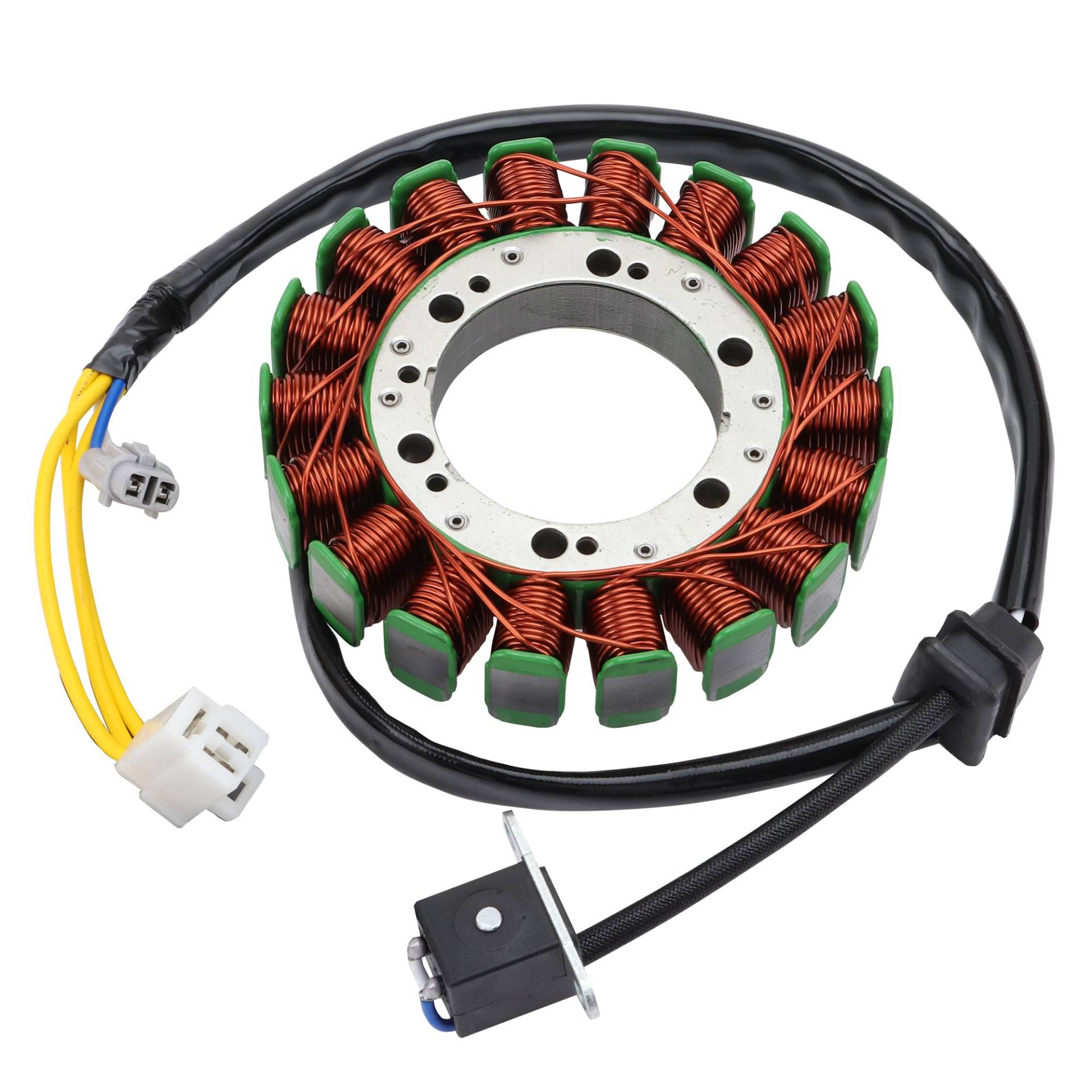 WOOSTAR 18 Spule 3 Draht Magneto Stator Ersatz für Arctic Cat 700 2006-2008 Suzuki LTA 700 750 X KingQuad 2005-2017 32101-31G00 3430-067 ATV Quad von WOOSTAR