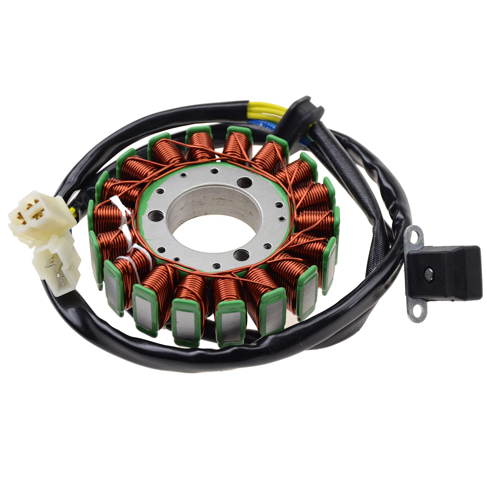 WOOSTAR 18 Spule Magneto Stator Ersatz für Hyosung GT650R GT650 GT650X V2S650 V2C650R GV650 Cruiser Pocketbike von WOOSTAR