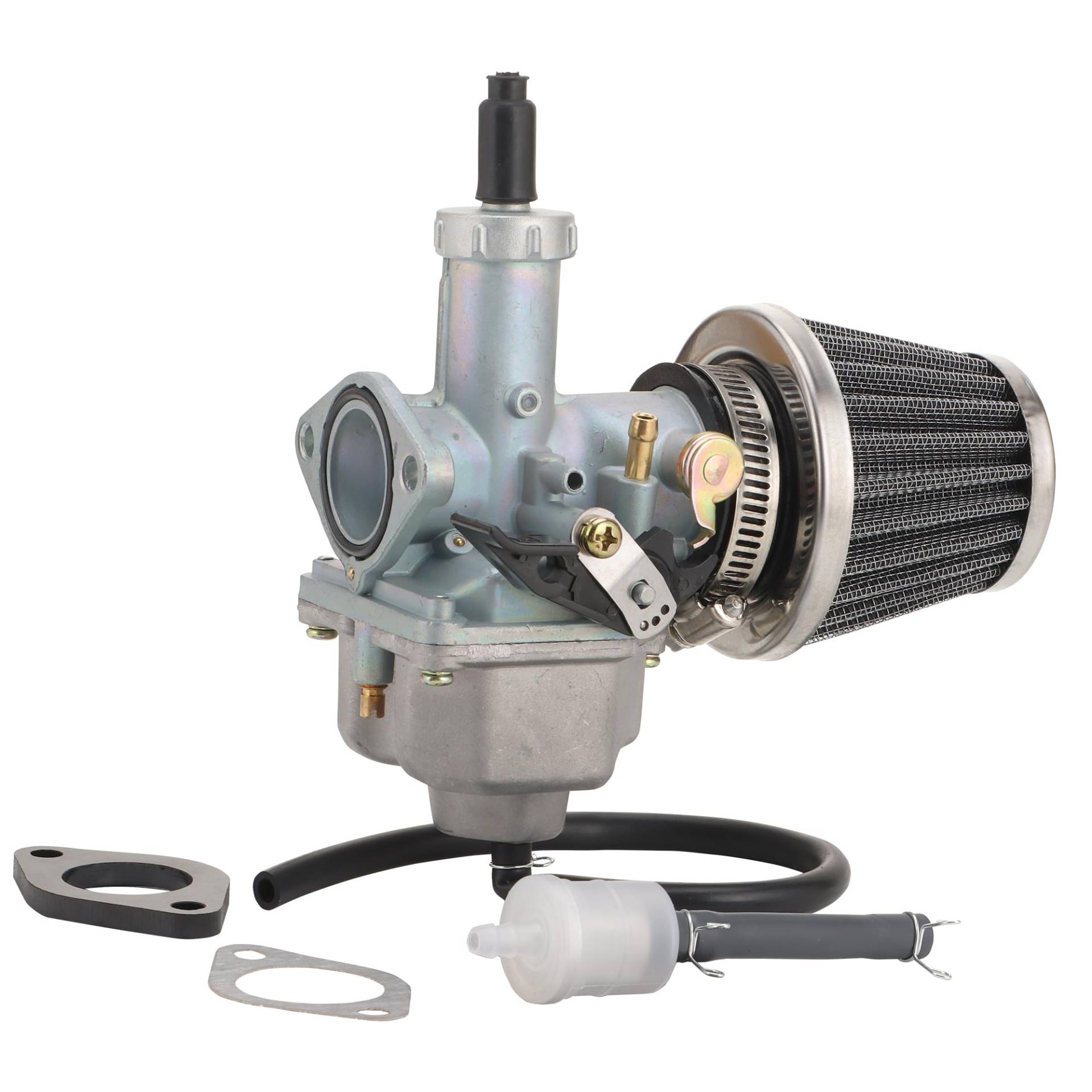 WOOSTAR 26mm Vergaser PZ26 mit Luftfilter Kraftstofffilter Schlauchleitung Ansaugkrümmer Dichtungen Ersatz für 4 Takt 110ccm 125ccm XR100 CB125 TaoTao DB17 125 Dirtbike ATV 4 Wheeler Quad WOOSTAR 26mm Vergaser PZ26 mit Luftfilter Kraftstofffilter Schlauchleitung Ansaugkrümmer Dichtungen Ersatz für 4 Takt 110ccm 125ccm XR100 CB125 TaoTao DB17 125 Dirtbike ATV 4 Wheeler Quad von WOOSTAR