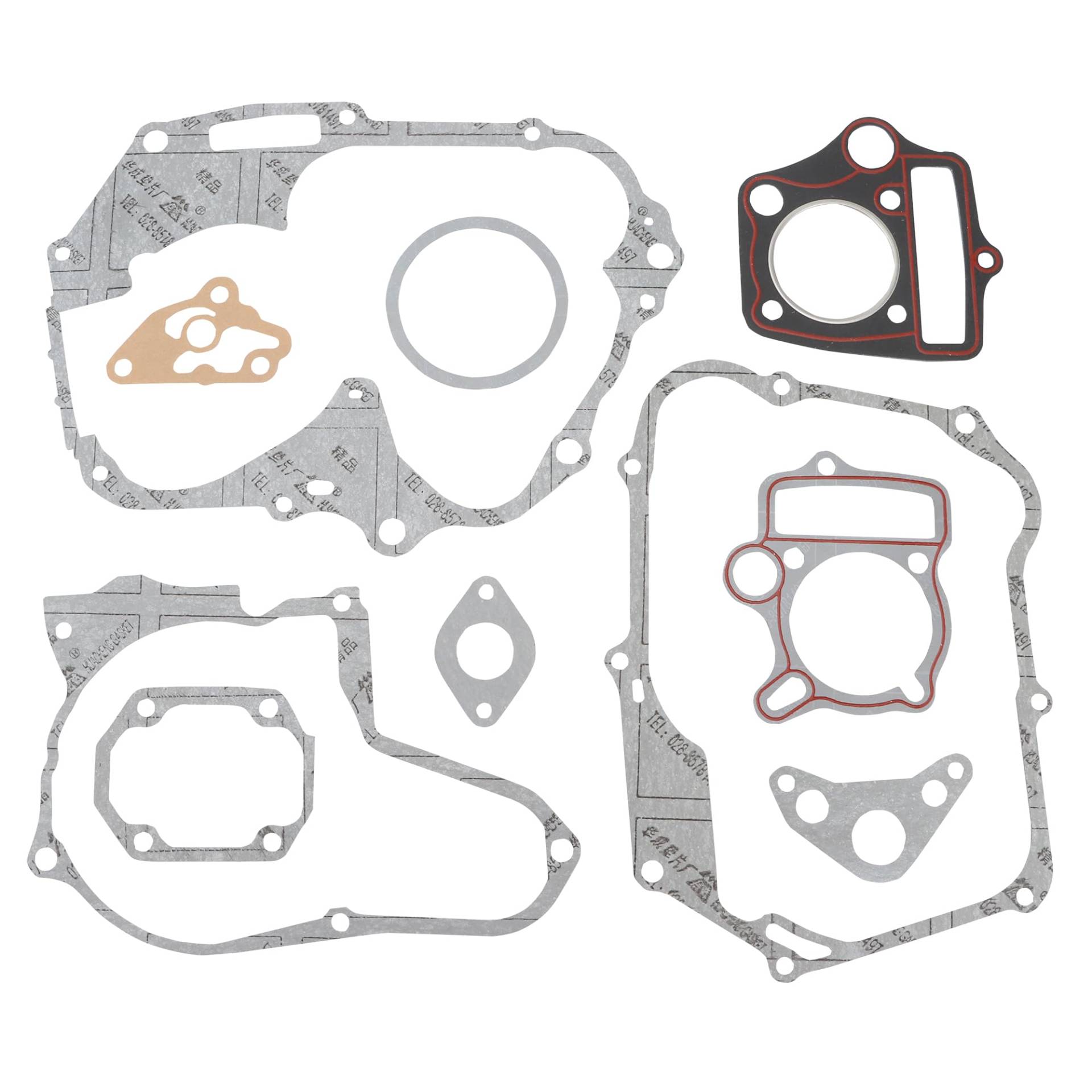 WOOSTAR 47mm Zylinderkopf Dichtungssatz Ersatz für 70ccm Horizontal Motor Dirt Pitbike Go Kart Chinesisches ATV Quad Roller WOOSTAR 47mm Zylinderkopf Dichtungssatz Ersatz für 70ccm Horizontal Motor Dirt Pitbike Go Kart Chinesisches ATV Quad Roller von WOOSTAR