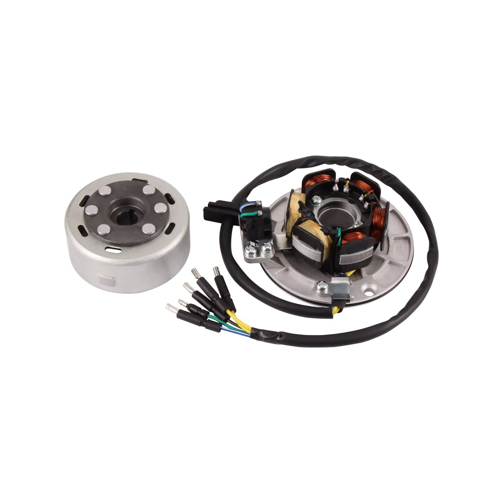 WOOSTAR 6 Spule 5 Draht Zündung Statorspule Magneto mit Schwungradrotor Ersatz für YX 140ccm 150ccm 160ccm Dirt Pitbike Ölgekühlter Motor WOOSTAR 6 Spule 5 Draht Zündung Statorspule Magneto mit Schwungradrotor Ersatz für YX 140ccm 150ccm 160ccm Dirt Pitbike Ölgekühlter Motor von WOOSTAR