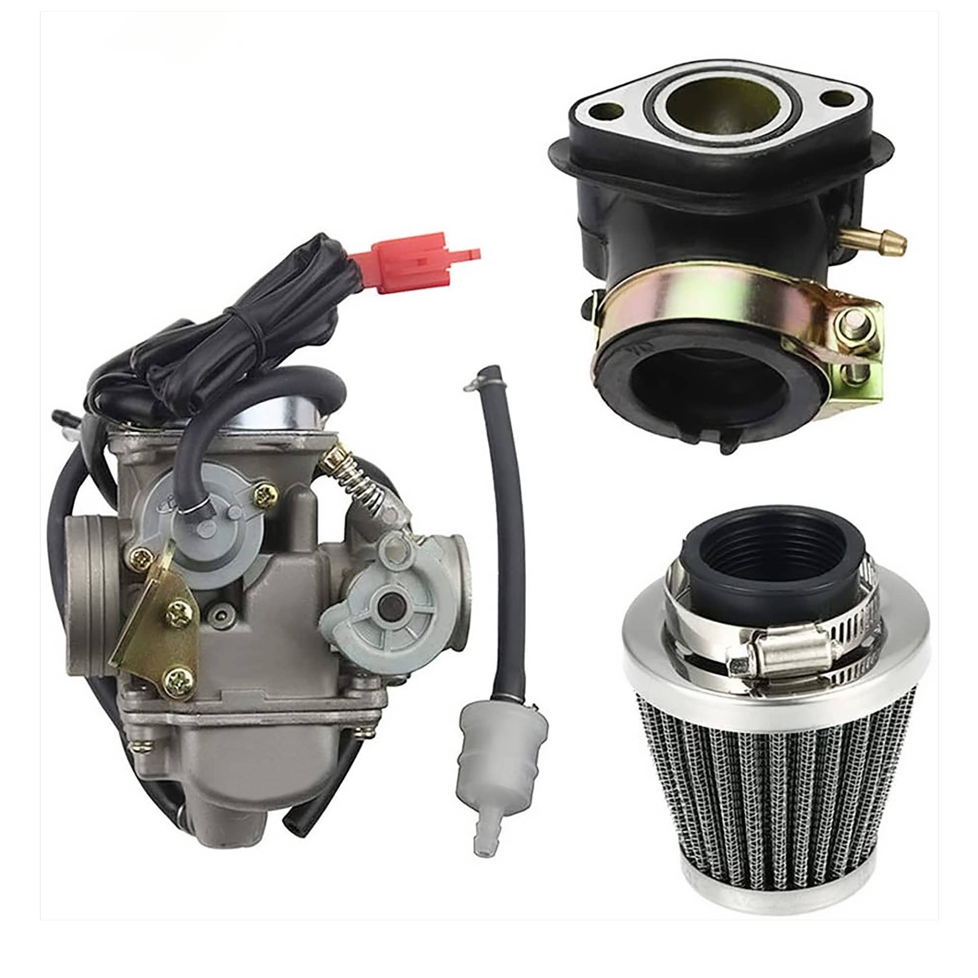 WOOSTAR PD24J Vergaser mit 42mm Luftfilter Ansaugstutzen Ersatz für 4 Stroke GY6 125ccm 150ccm Taotao Go Kart Roller 152QMI 157QMJ Motor WOOSTAR PD24J Vergaser mit 42mm Luftfilter Ansaugstutzen Ersatz für 4 Stroke GY6 125ccm 150ccm Taotao Go Kart Roller 152QMI 157QMJ Motor von WOOSTAR