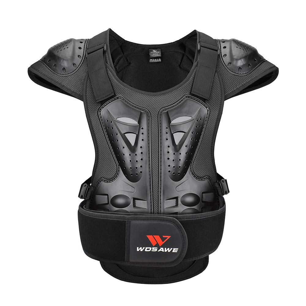 WOSAWE Erwachsene Motorrad Körperschutzweste Dirtbike ATV Brustschutz Rückenprotektor klein von WOSAWE