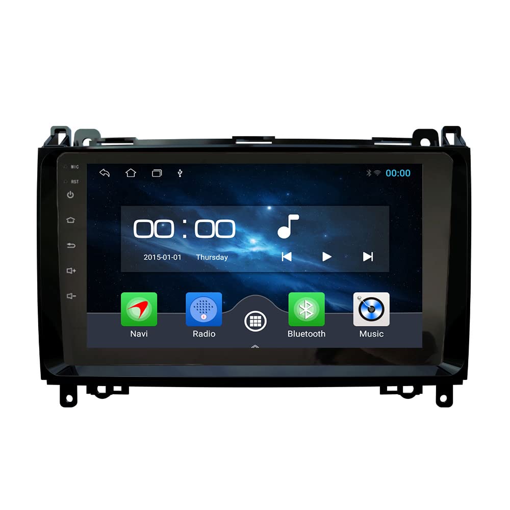 WOSTOKE Android 10 Autoradio Autonavigation Stereo Multimedia Player GPS Radio 2.5D Touchscreen fürBenz A-Class W169 B-Class W245 Viano/Vito(W639) Sprinter W906/W209/W311/W315/W318 B200/VWCrafter von WOSTOKE