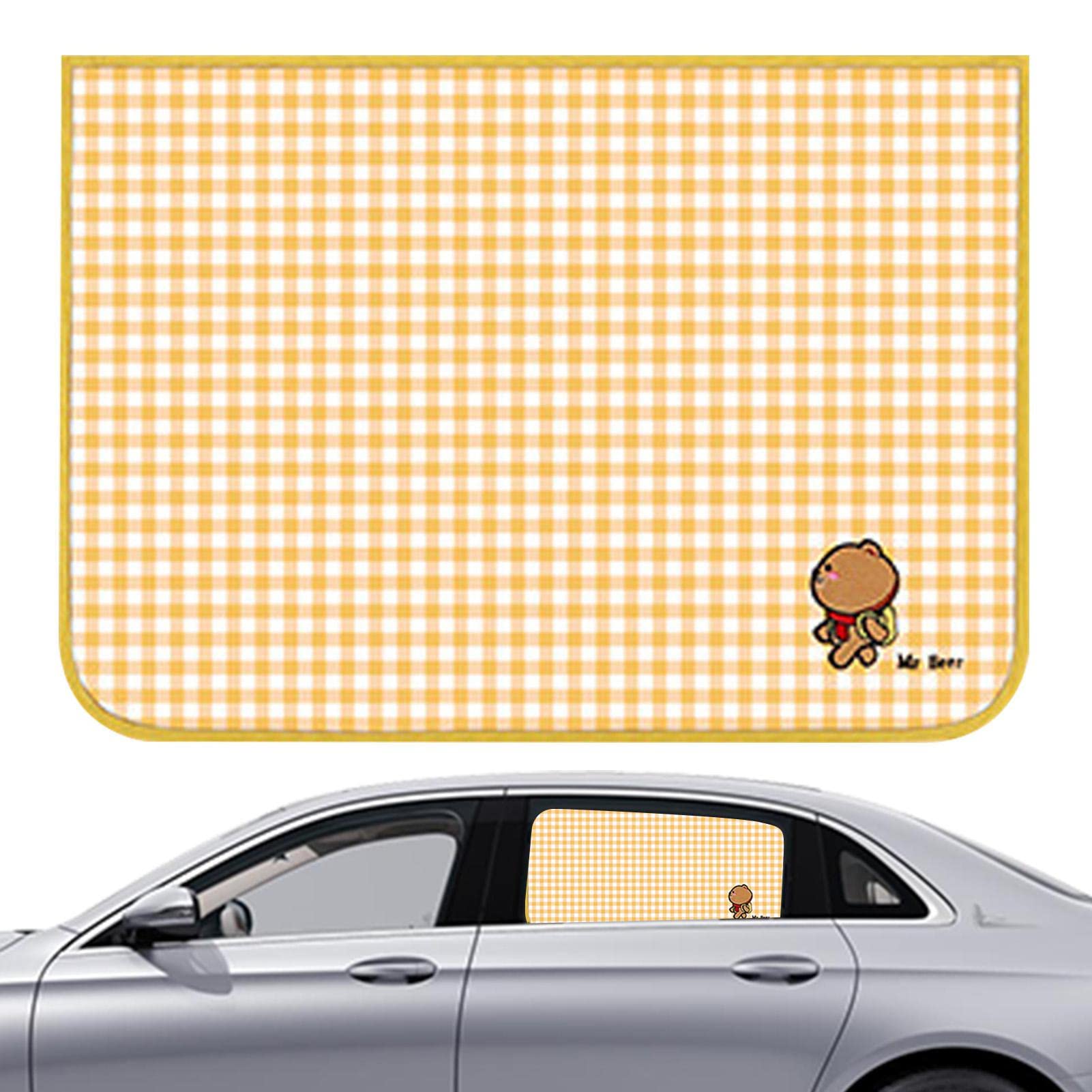 Autofenster-Sonnenschutz, magnetisch, UV-blockierend, Seitenteiler, Baby-Sonnenschutz, geeignet zum Ausruhen im Auto und zum Halten eines geheimen Gesprächs im Auto von WOTEG