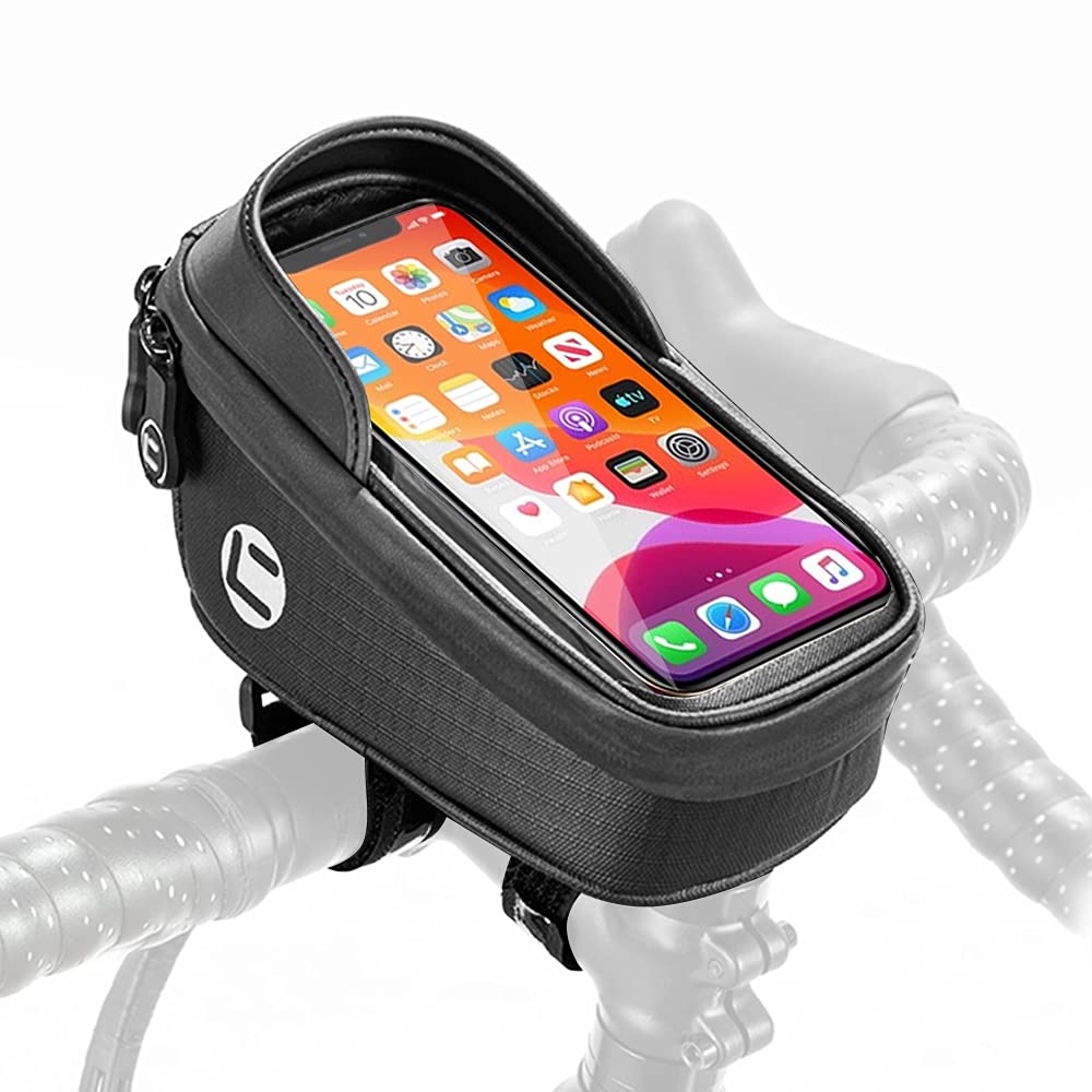 WOTOW Fahrrad Handyhalterung Wasserdicht, Fahrrad Handyhalterung für Mobiltelefone bis zu 6,7 Zoll Fahrrad Rahmentasche mit Touchscreen Fahrrad Handytasche ideal Fahrradzubehör für Handy GPS Navi WOTOW Fahrrad Handyhalterung Wasserdicht, Fahrrad Handyhalterung für Mobiltelefone bis zu 6,7 Zoll Fahrrad Rahmentasche mit Touchscreen Fahrrad Handytasche ideal Fahrradzubehör für Handy GPS Navi von WOTOW