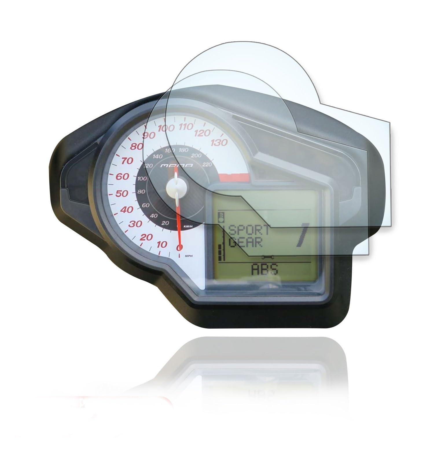 Für Aprilia Für Dorsodiro 750 Für Fabrik Für Sl750 Für RSV4 Cluster Scratch Schutz Instrument Film Screen Protector Armaturenbrett Displayschutzfolie(2 Set) von WPHLYZ