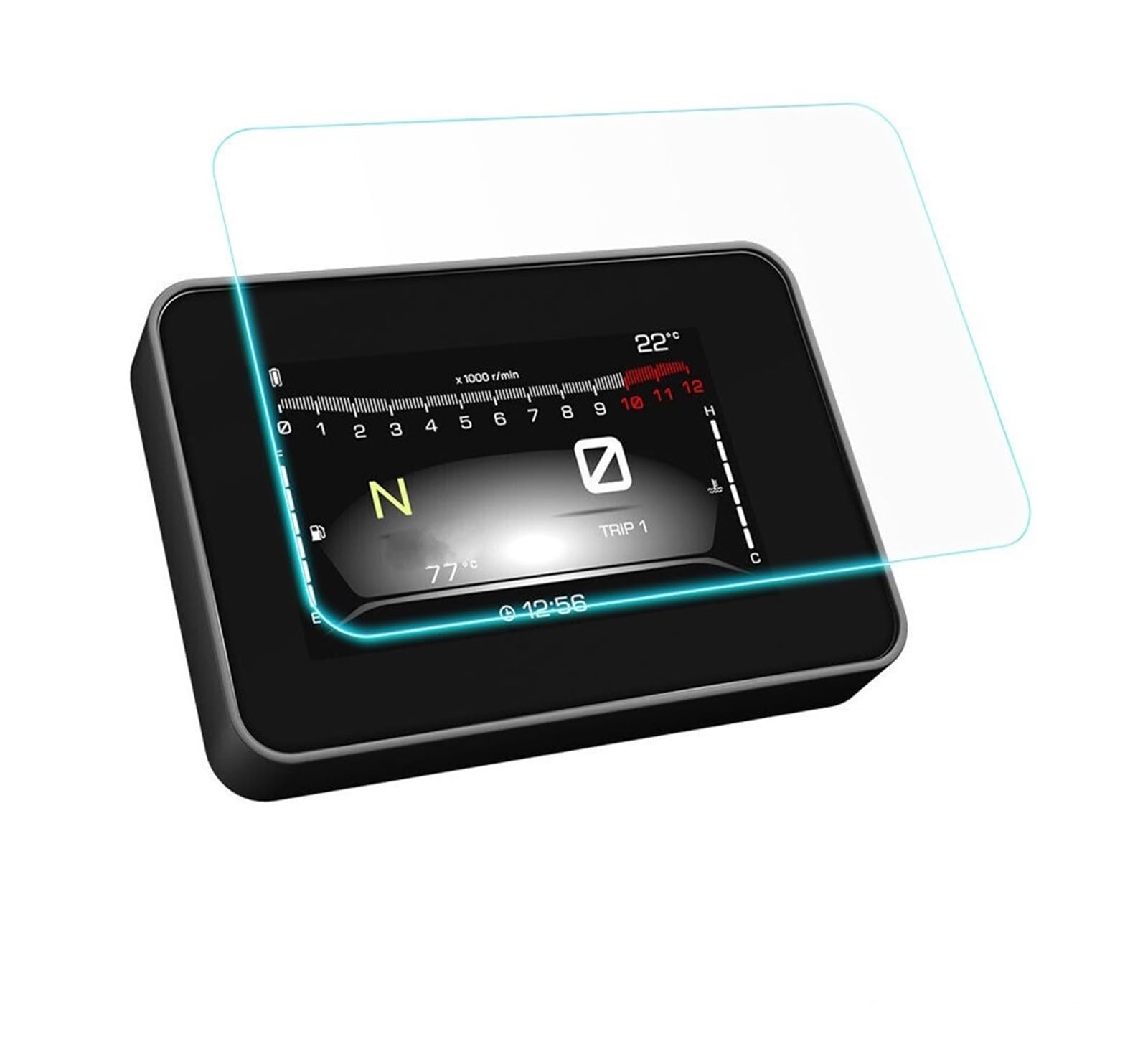 Für MT07 Für Tracer7 Für MT-07 2023 Dashboard Screen Protector Cluster Scratch-Screen Schutz Film Armaturenbrett Displayschutzfolie(1 Set) von WPHLYZ