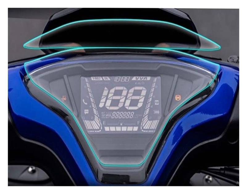 Für NVX155 2021 2022 Motorrad Zubehör Tacho Cluster Scratch Schutz Film Screen Protector Armaturenbrett Displayschutzfolie von WPHLYZ
