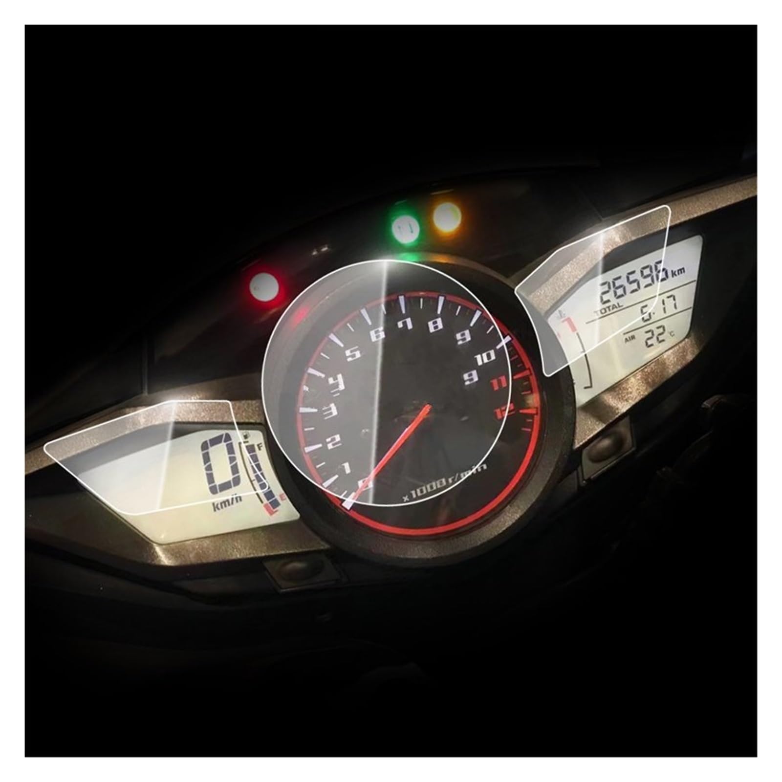 Für VFR1200F Für VFR 1200F Für VFR1200 F 2012 Motorrad Scratch Cluster Screen Dashboard Schutz Instrument Film Schutz Armaturenbrett Displayschutzfolie von WPHLYZ
