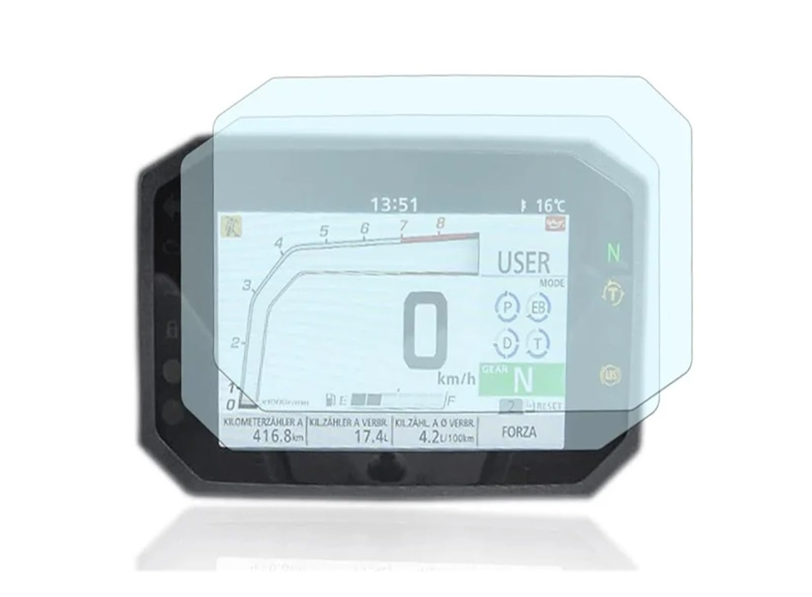 Für X-ADV 2021 2022 Motorrad Zubehör Cluster Scratch Schutz Film Screen Protector Instrument Dashboard Film Len Armaturenbrett Displayschutzfolie(1 PCS) von WPHLYZ