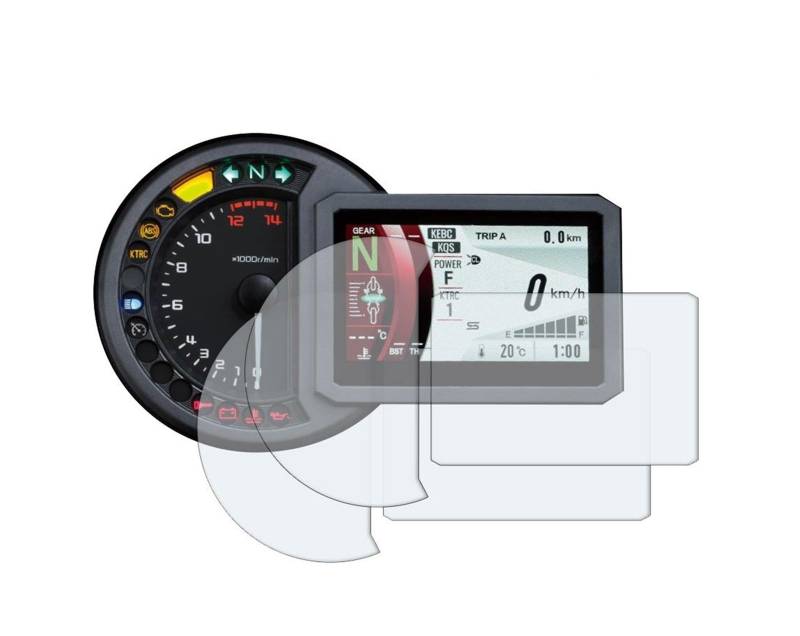 Motorrad Cluster Dashboard Screen Protector Instrument Film Für Kawasaki Für Versys Für H2 Für 1000SE Für SX Für SE 2018 2019 2020 2021 Armaturenbrett Displayschutzfolie(5 PCS) von WPHLYZ