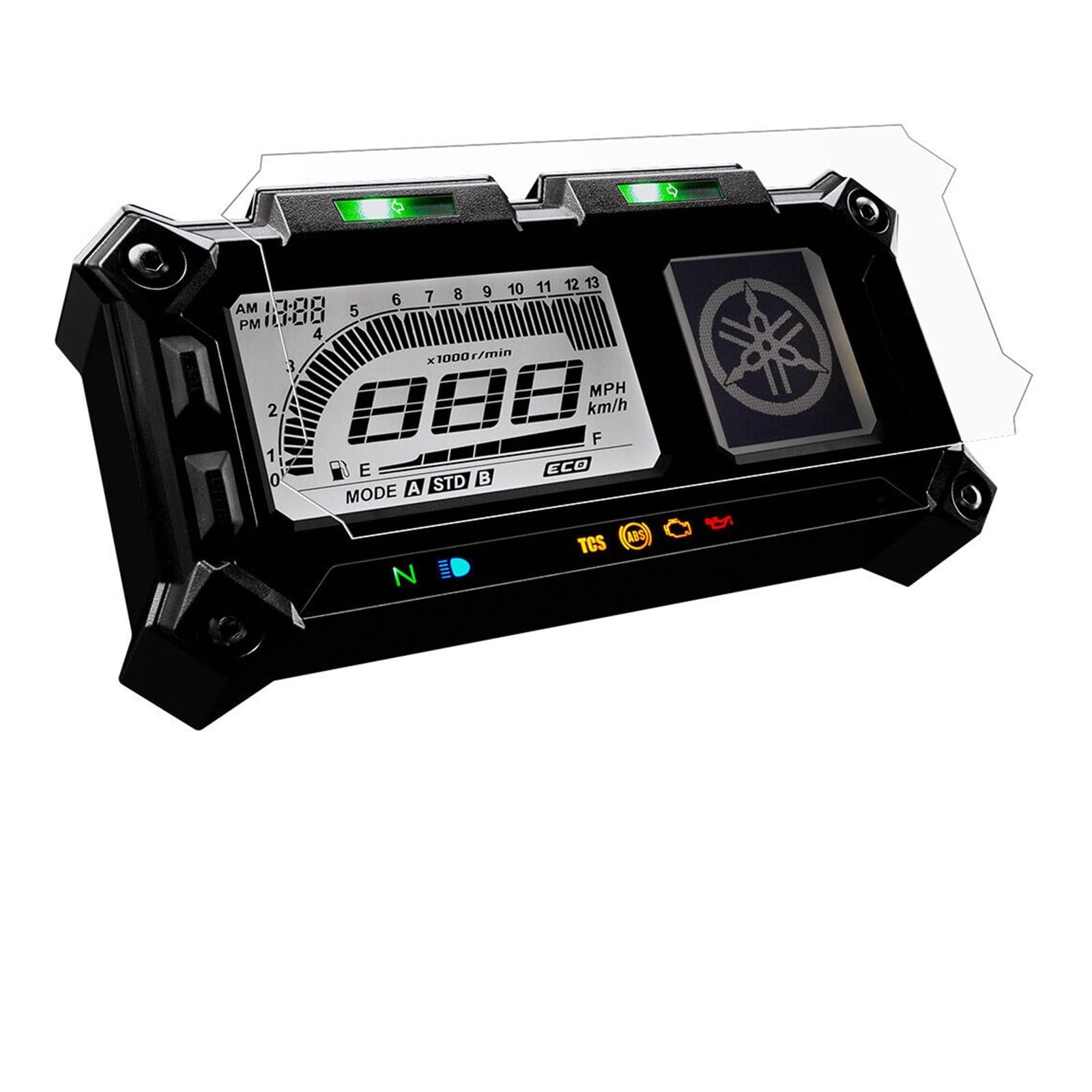 Motorrad Cluster Dashboard Screen Protector Instrument Film Für MT09 Für Tracer Für FJ09 Für Tracer 900 Für Tenere Für XT1200Z Armaturenbrett Displayschutzfolie(2 PCS) von WPHLYZ