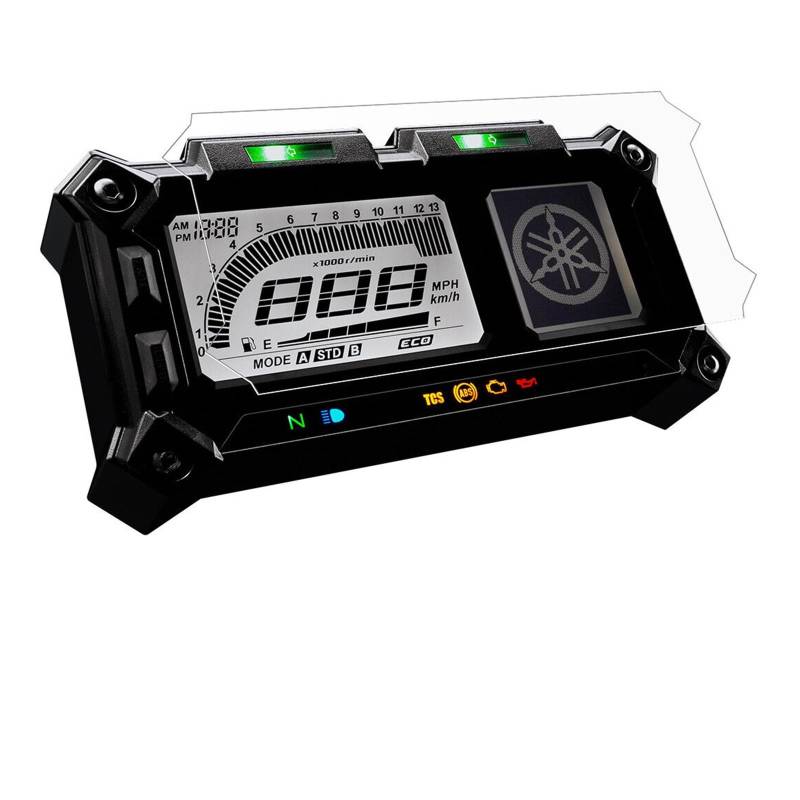 Motorrad Cluster Dashboard Screen Protector Instrument Film Für MT09 Für Tracer Für FJ09 Für Tracer 900 Für Tenere Für XT1200Z Armaturenbrett Displayschutzfolie(2 PCS) von WPHLYZ