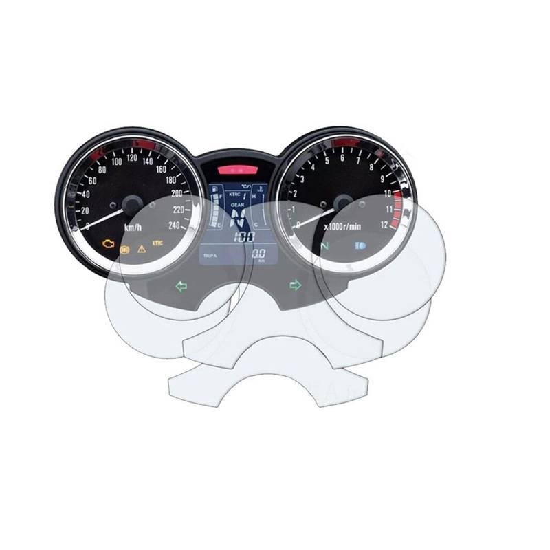 Motorrad Cluster Kratzschutz Film Bildschirm Instrument Dashboard Für Kawasaki Für Z900RS Für Z 900 RS 2017 2018 2019 2020 2021 2022 Armaturenbrett Displayschutzfolie(5 PCS) von WPHLYZ