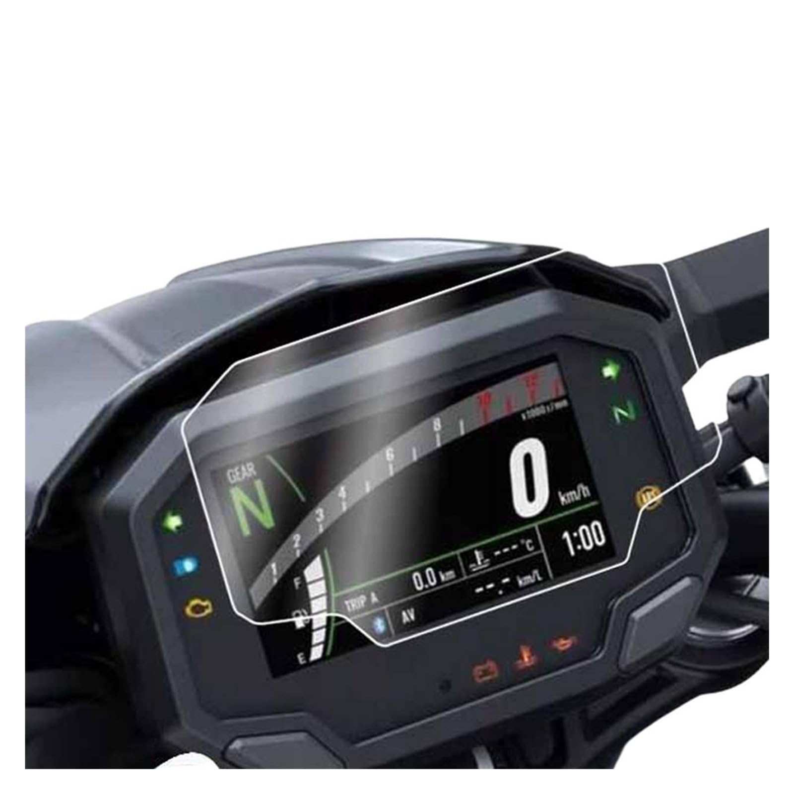 Motorrad Cluster Kratzschutz Film Instrument Dashboard Abdeckung Schutz Für Kawasaki Für Ninja 1000 SX Für ZX-10R Für Z900 Für Z650 Armaturenbrett Displayschutzfolie von WPHLYZ