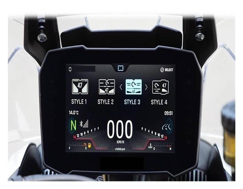 Motorrad Cluster Scratch Schutz Film Dash Tacho Bildschirm Für Tiger 900 Für Rally Für PRO Für Tiger900 Für GT 2020 2021 Armaturenbrett Displayschutzfolie(Two Sets) von WPHLYZ