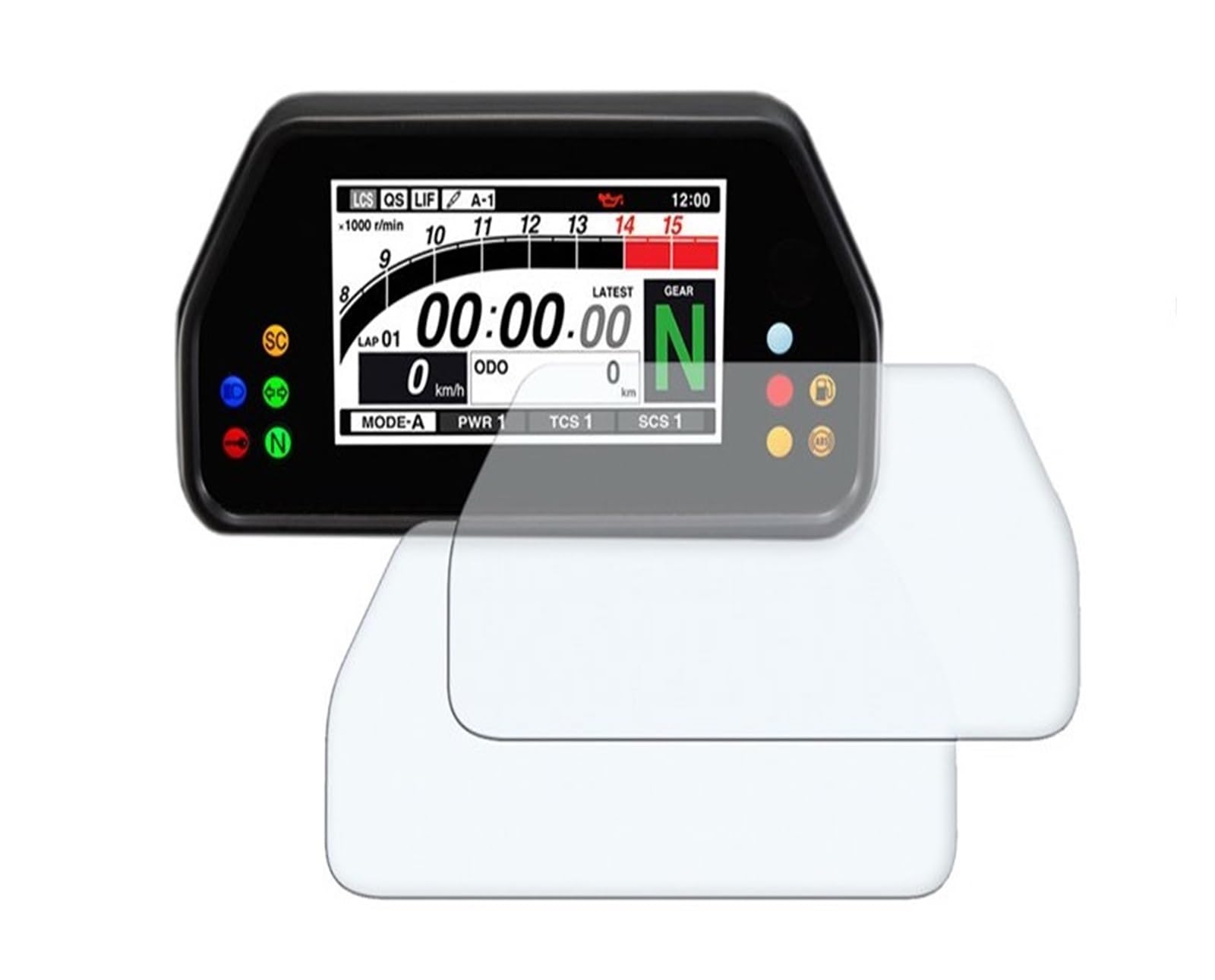 Motorrad Cluster Scratch Schutz Film Dash Tacho Bildschirm Für Tracer 900 Für GT 900 Für Tracer GT Armaturenbrett Displayschutzfolie(One Set) von WPHLYZ