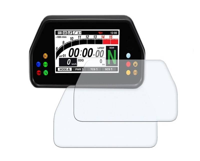 Motorrad Cluster Scratch Schutz Film Dash Tacho Bildschirm Für Tracer 900 Für GT 900 Für Tracer GT Armaturenbrett Displayschutzfolie(One Set) von WPHLYZ