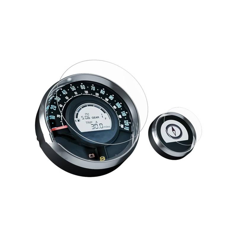 Motorrad Cluster Scratch-Screen Schutz Film Dashboard Screen Protector Für Royal Für Enfield Für Meteor Für 350 2021 Armaturenbrett Displayschutzfolie(4 Set) von WPHLYZ