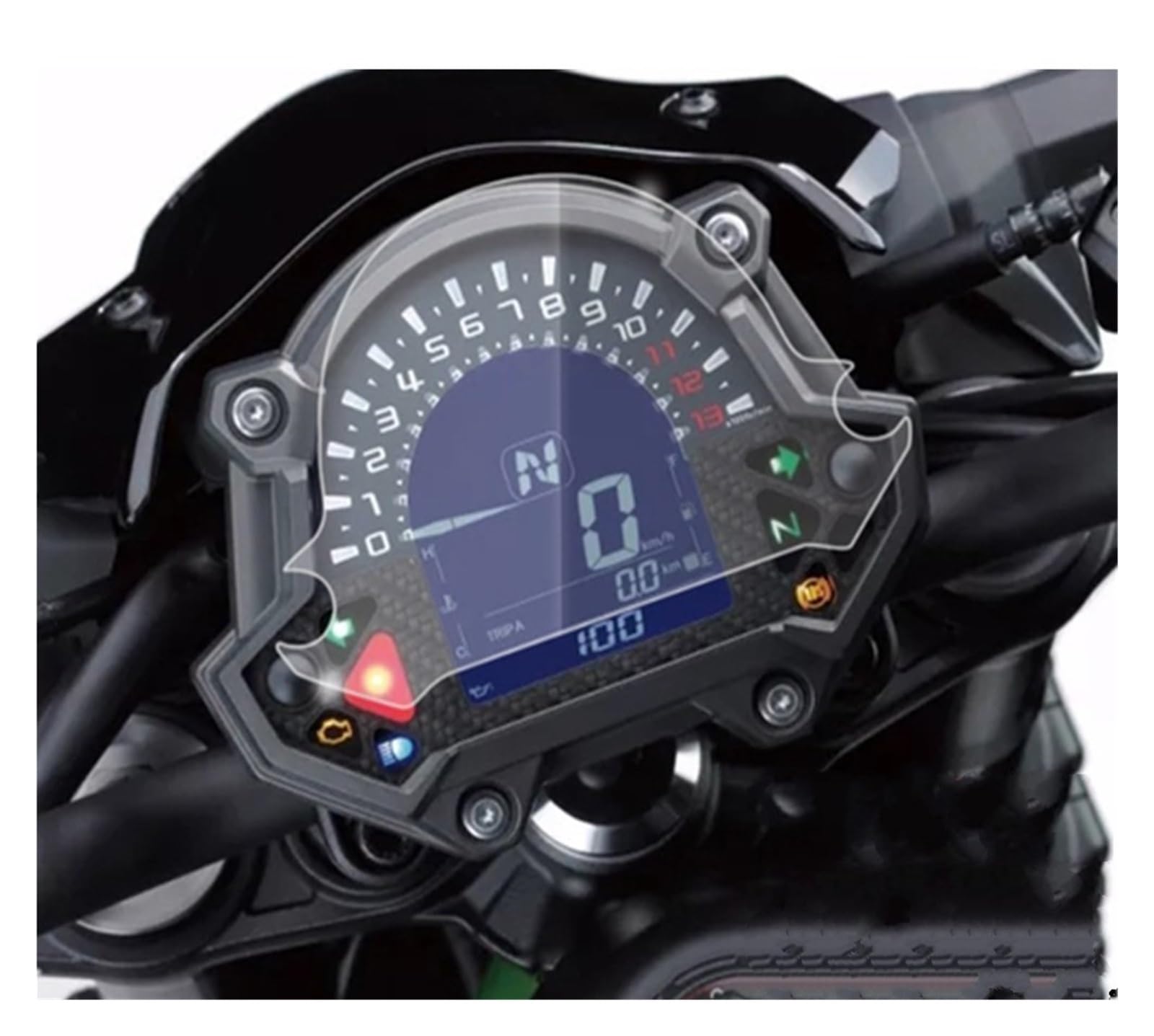 Motorrad Dashboard Screen Protector Scratch Schutz Film Für Kawasaki Für Z400 2019 2020 Für Z900 Für Z650 2017 2018 2019 Armaturenbrett Displayschutzfolie(2 PCS) von WPHLYZ
