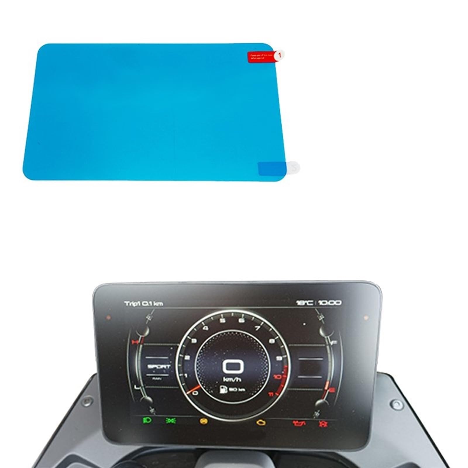 Motorrad Instrument Cluster Kratzschutz Film Für CFMOTO Für 800MT Für 800 MT Für 800 Für MT800 2021 2022 Armaturenbrett Displayschutzfolie(1 Set) von WPHLYZ