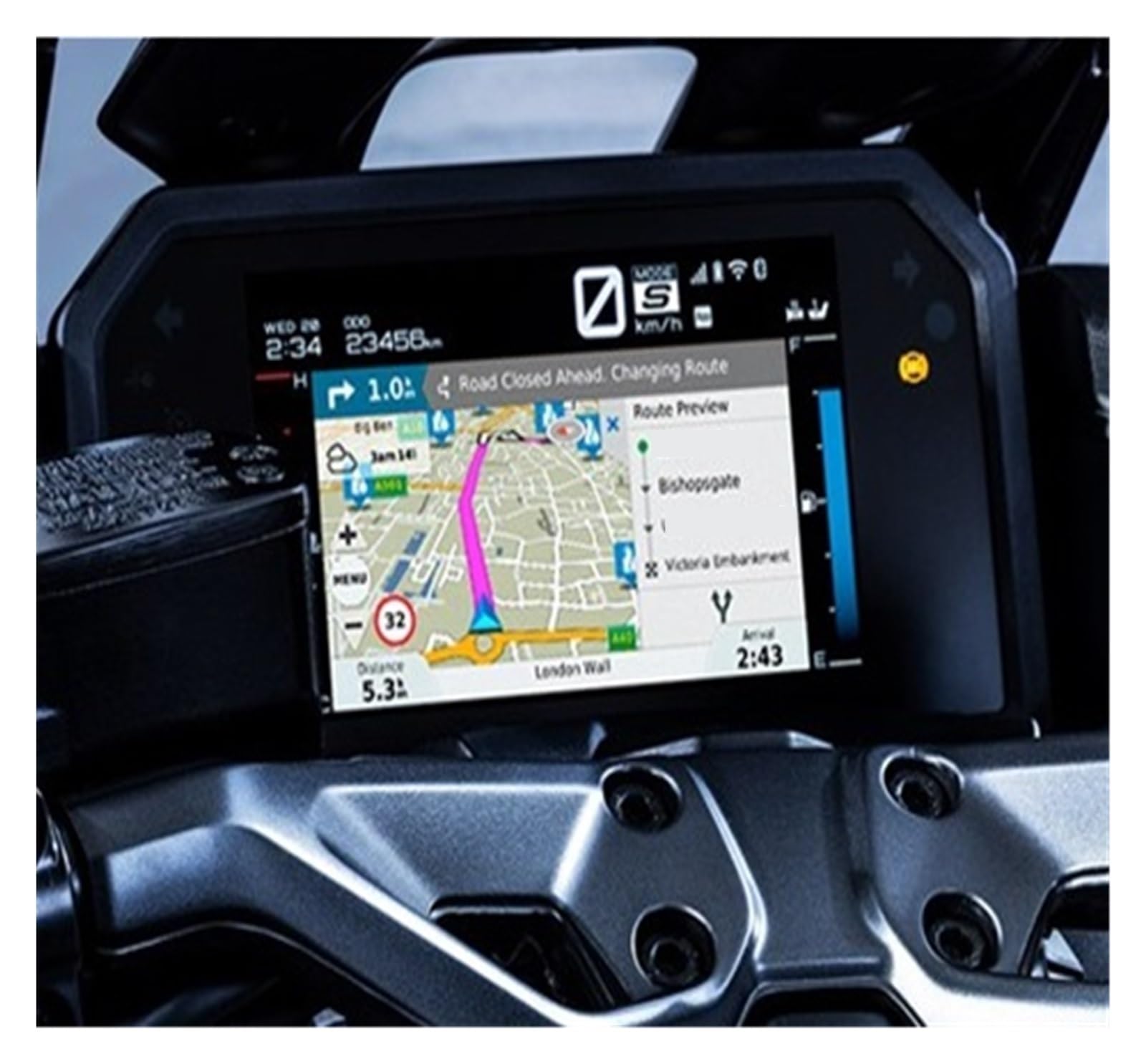 Motorrad Schutz Instrument Dashboard Film Len Für TMAX560 Für TMAX 560 2022 Armaturenbrett Displayschutzfolie(2 Sets) von WPHLYZ