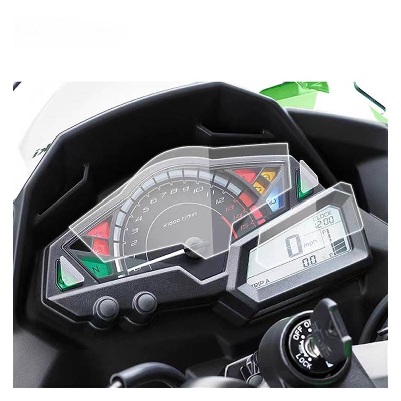 Motorrad Tacho Film Dashboard Monitor Screen Protector Aufkleber Für Kawasaki Für Z300 Für NINJA300 Für NINJA250R Armaturenbrett Displayschutzfolie von WPHLYZ