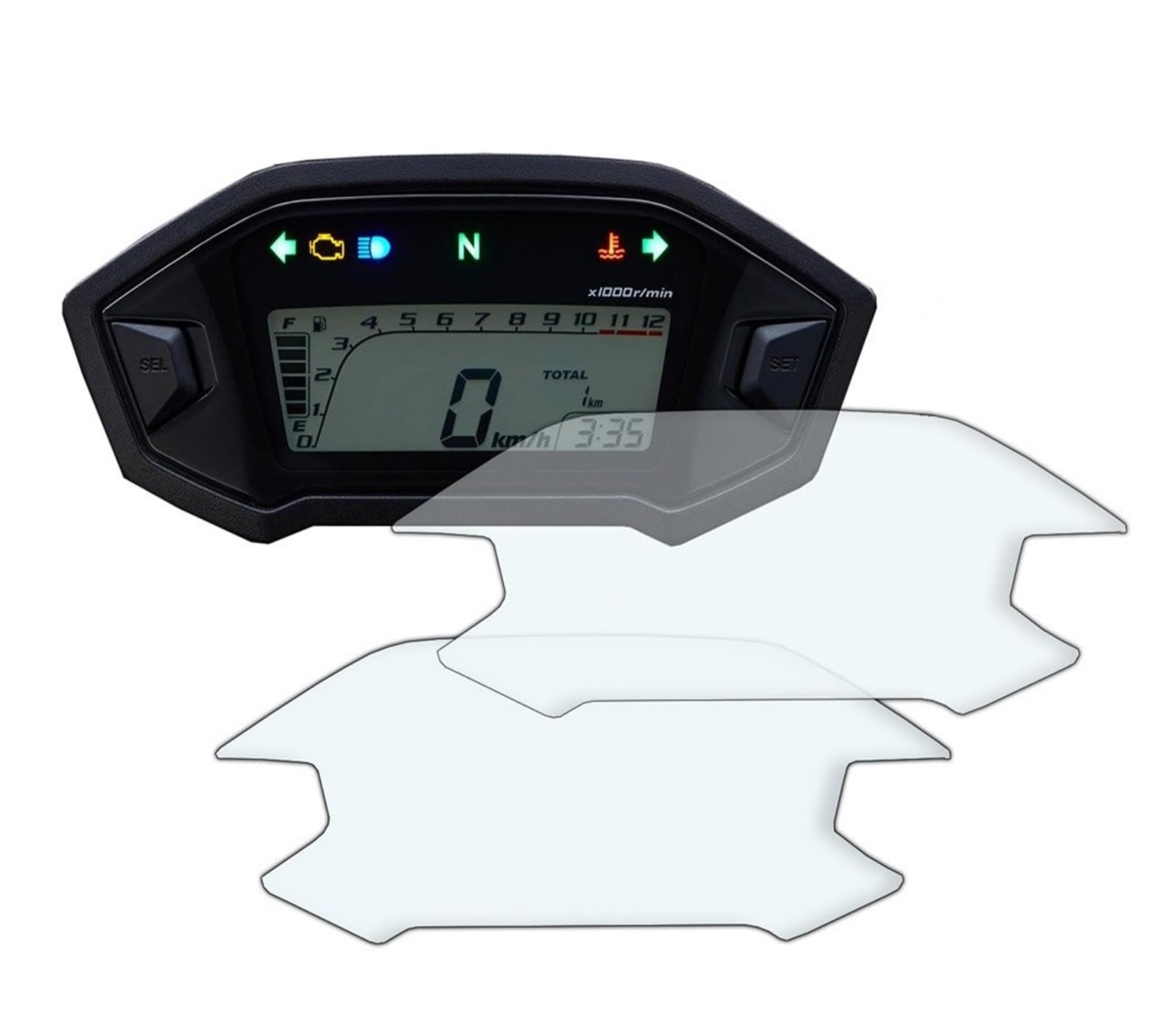 Motorrad Tacho Schutz Film Screen Protector Für CBR400R Für CB400F Für CRF250 Für MSX125 Für CBR500R Armaturenbrett Displayschutzfolie(5 PCS) von WPHLYZ