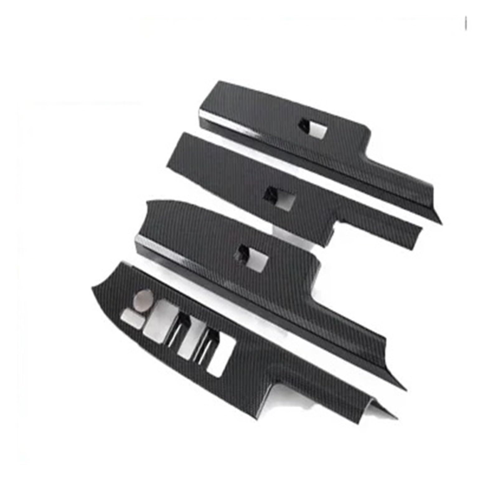 Navigation Panel Trim Automotive Interior Carbon Fiber Hinten Drainage Cup Rahmen Lenkrad Dekorative Für Toyota Für Bz4x 2022 2023 Dekoration Mittelkonsole(Window Switch Cover) von WPHLYZ