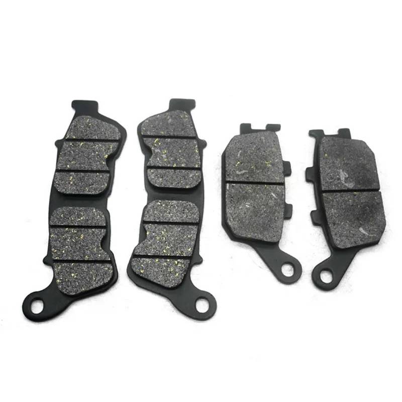 Scheibenbremsbelagsatz Für CBF500A ABS Für CB600FA Hornet 2008-2012 Für CBF600N Für CBF600S ABS 2008-2011 Motorrad Vorne Hinten Bremsbeläge Kit Set Teile(Whole Set) von WPHLYZ