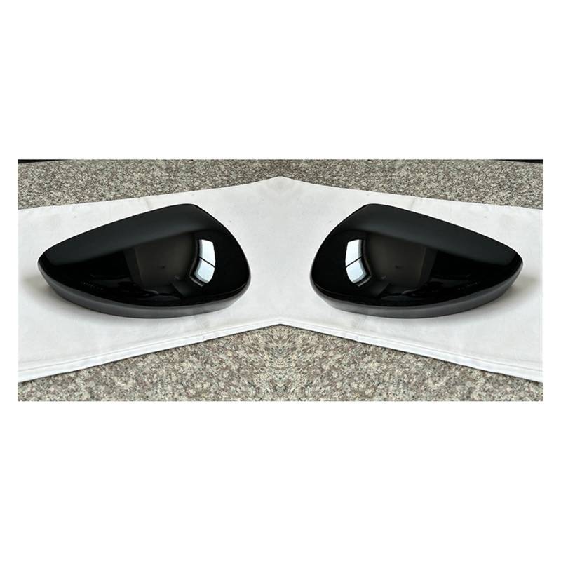 Spiegelabdeckung Für Ford Für Escape 2020 2021 2022 2023 Auto Links Rechts Hinten Spiegel Abdeckung Shell Cap Modell Nicht Licht Loch Spiegelkappendeckel(Black Paint LR) von WPHLYZ