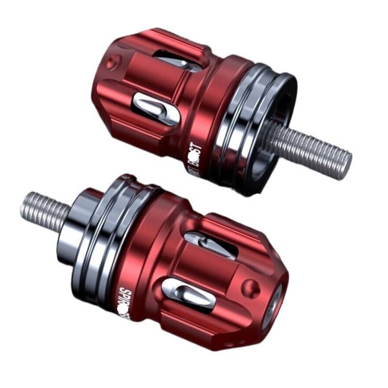 WPIGRBMD Motorrad Lenkerenden 2PCS Motorrad CNC Aluminium Griff Lenker Griffe Bar End Kappe Stecker Slider Kit Motorrad Lenker Griffe End Kappe von WPIGRBMD